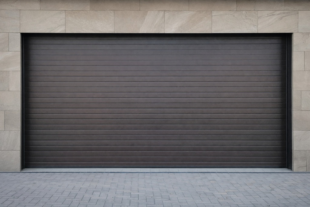 Brown Sectional Overhead Garage Door