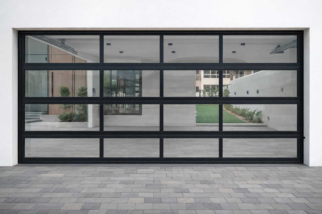 Clear Glass Garage Doors