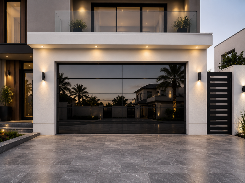 Frameless Glass Garage Door