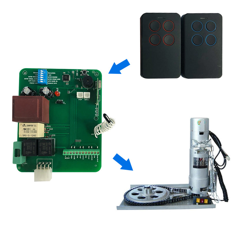 Controller With Safety Reverse Feature For Shutter Door