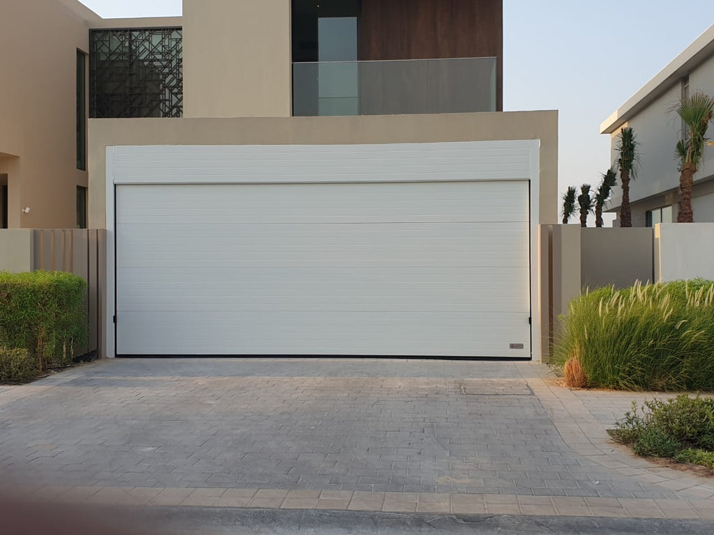 White Sectional Overhead Garage Door