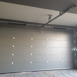 Grey Sectional Overhead Garage Door